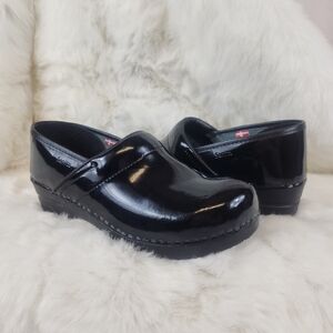 Sanita Professional Clog - Black Patent 40 (US 9)